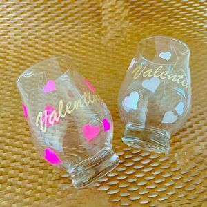 Valentine customized couple shot glass